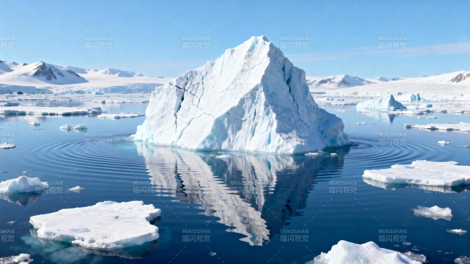 冰山倒影 静谧极地图片