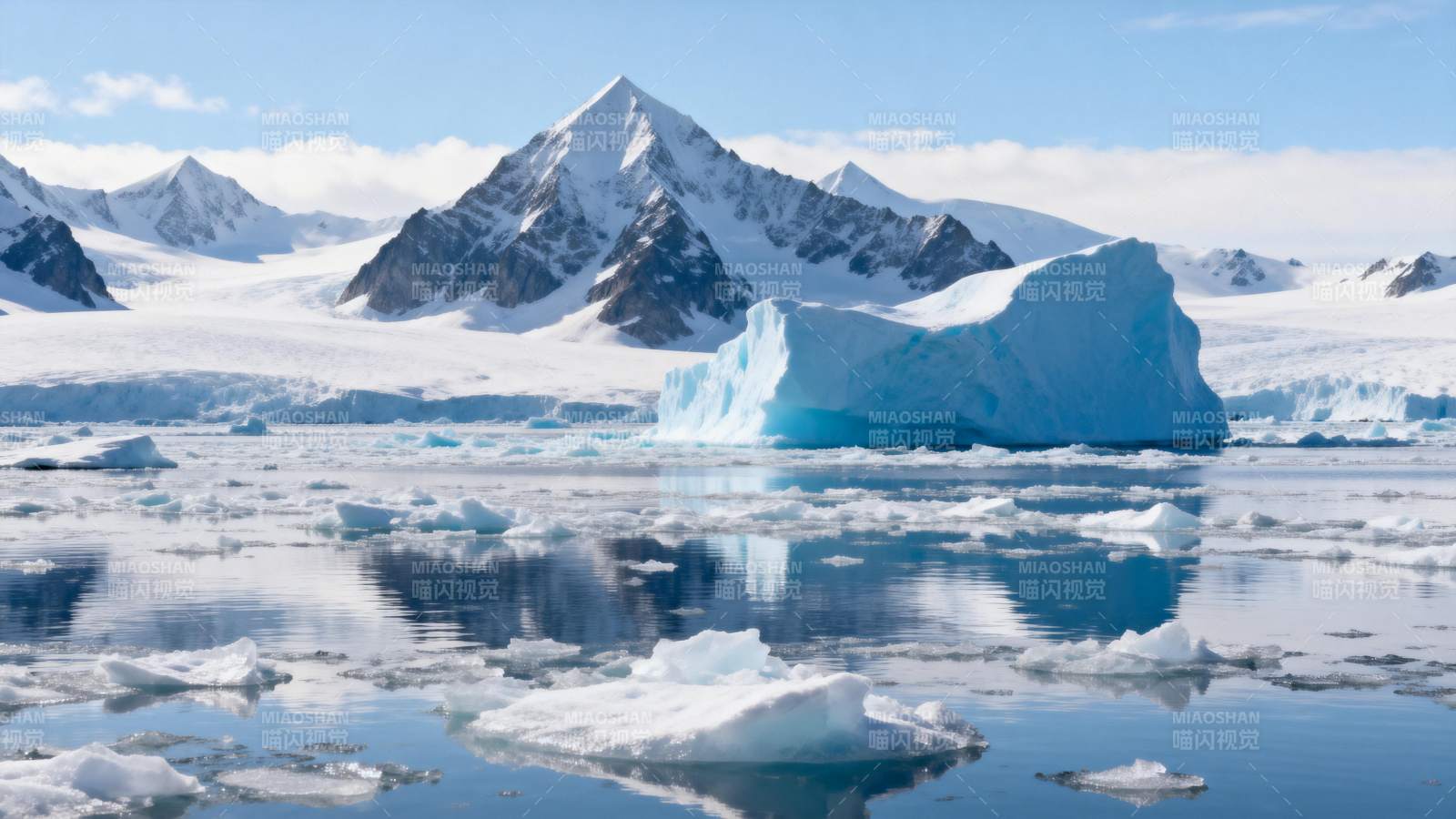 极地冰川美景图片