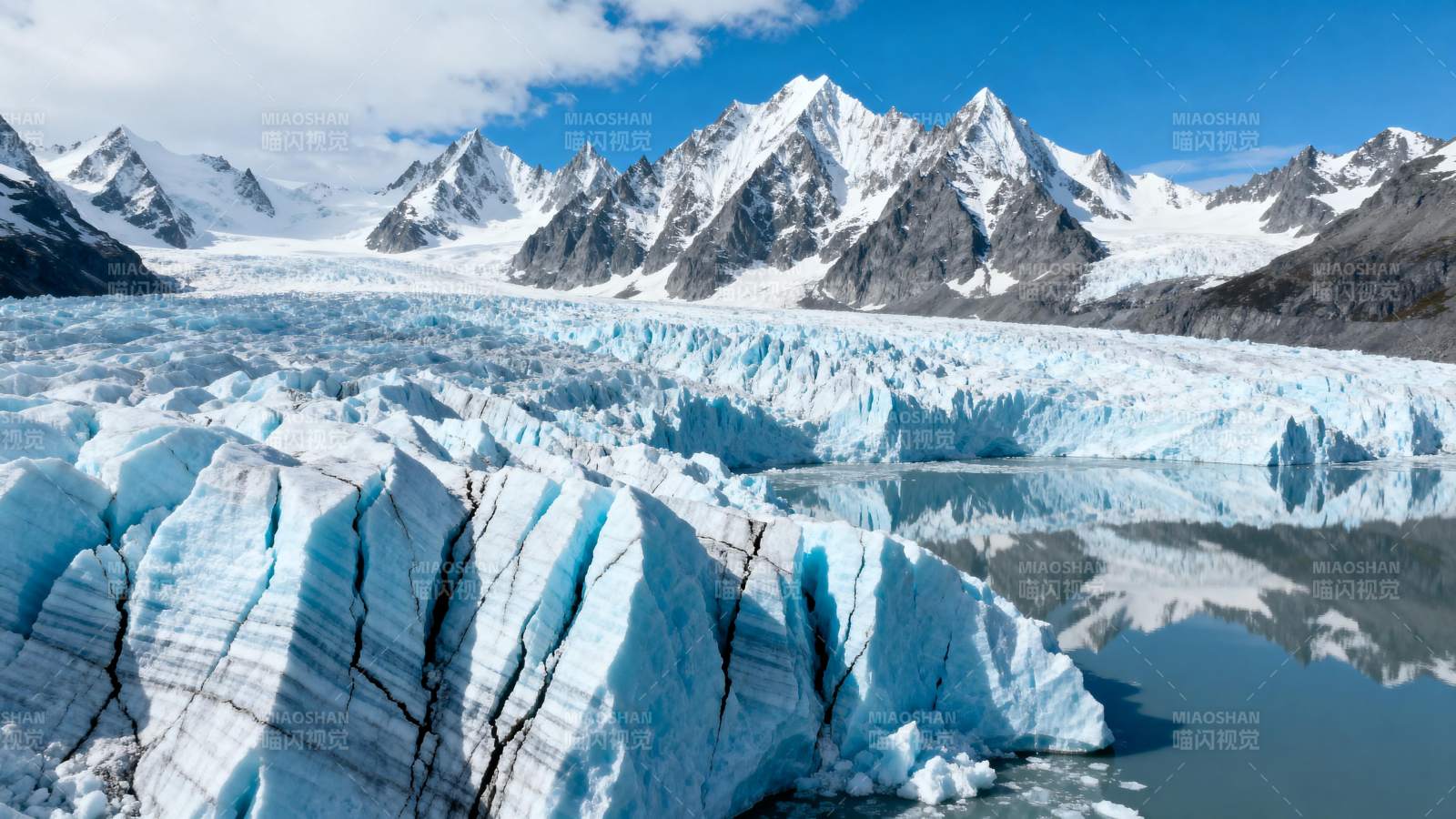 冰川雪山美景图片