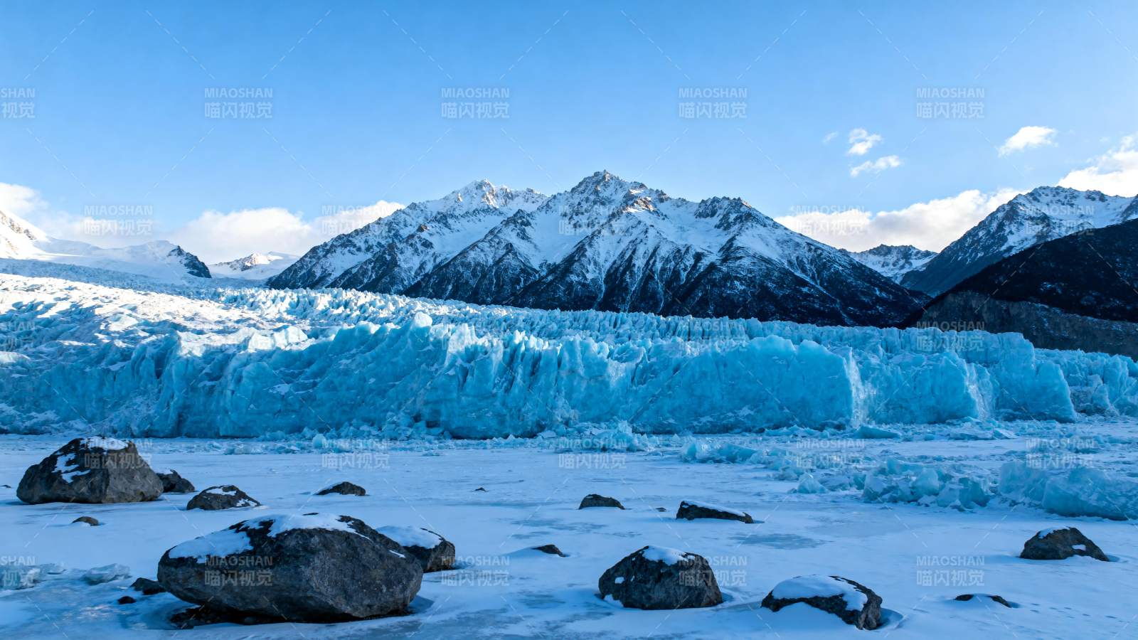 冰川雪山美景图片