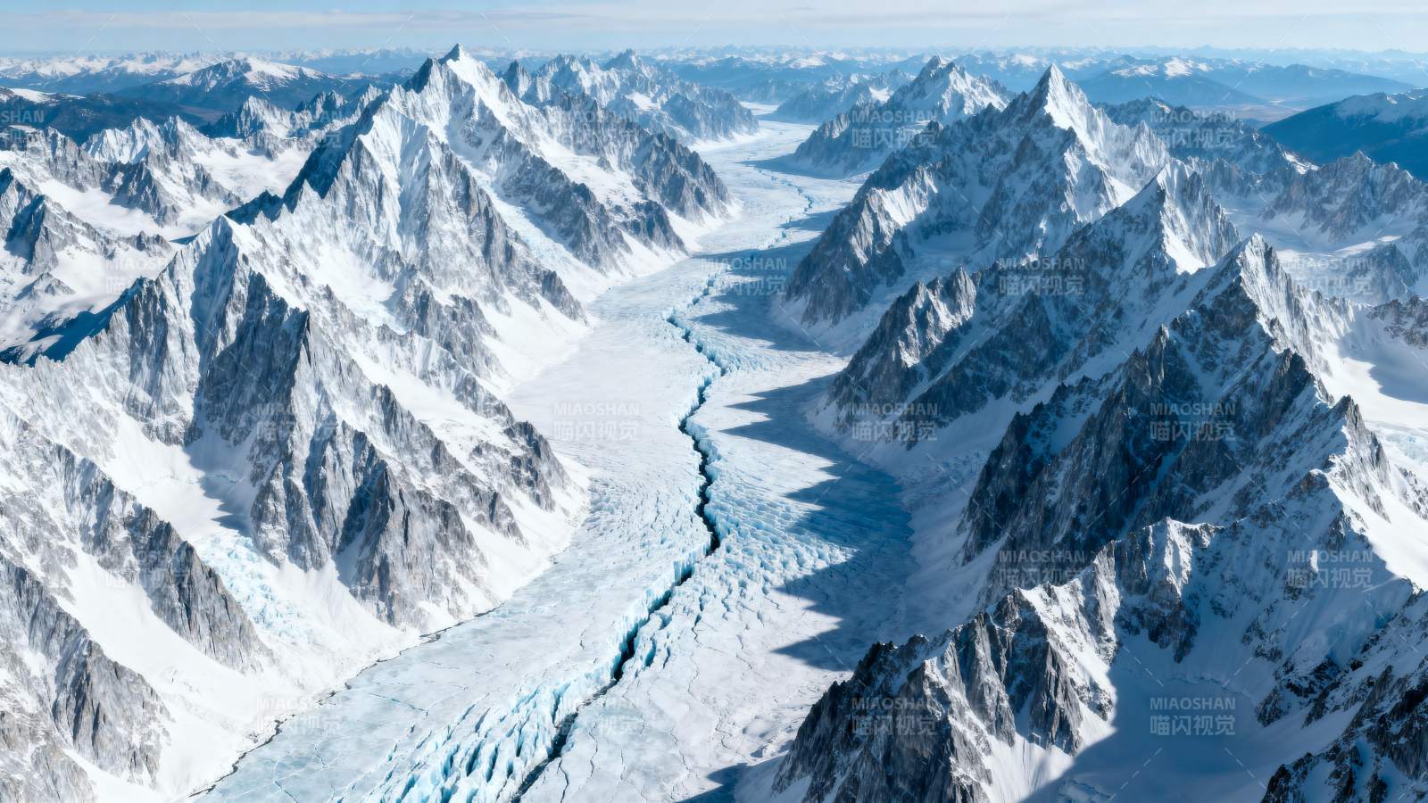 雪山冰川壮丽景观图片