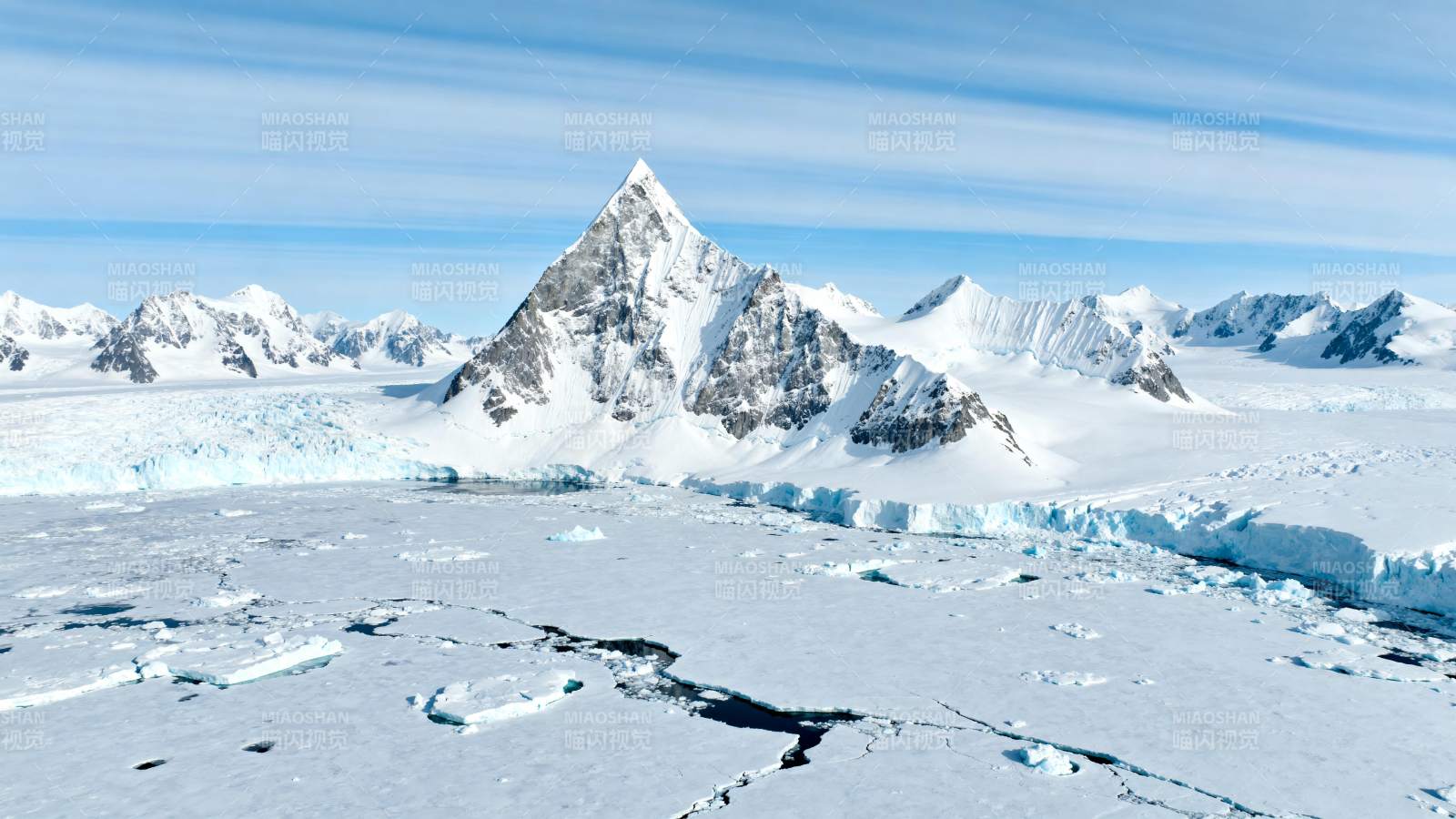 雪山冰原风光图片