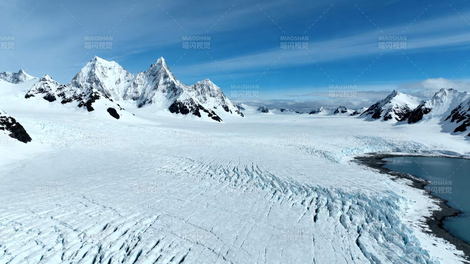 雪山冰川美景图片