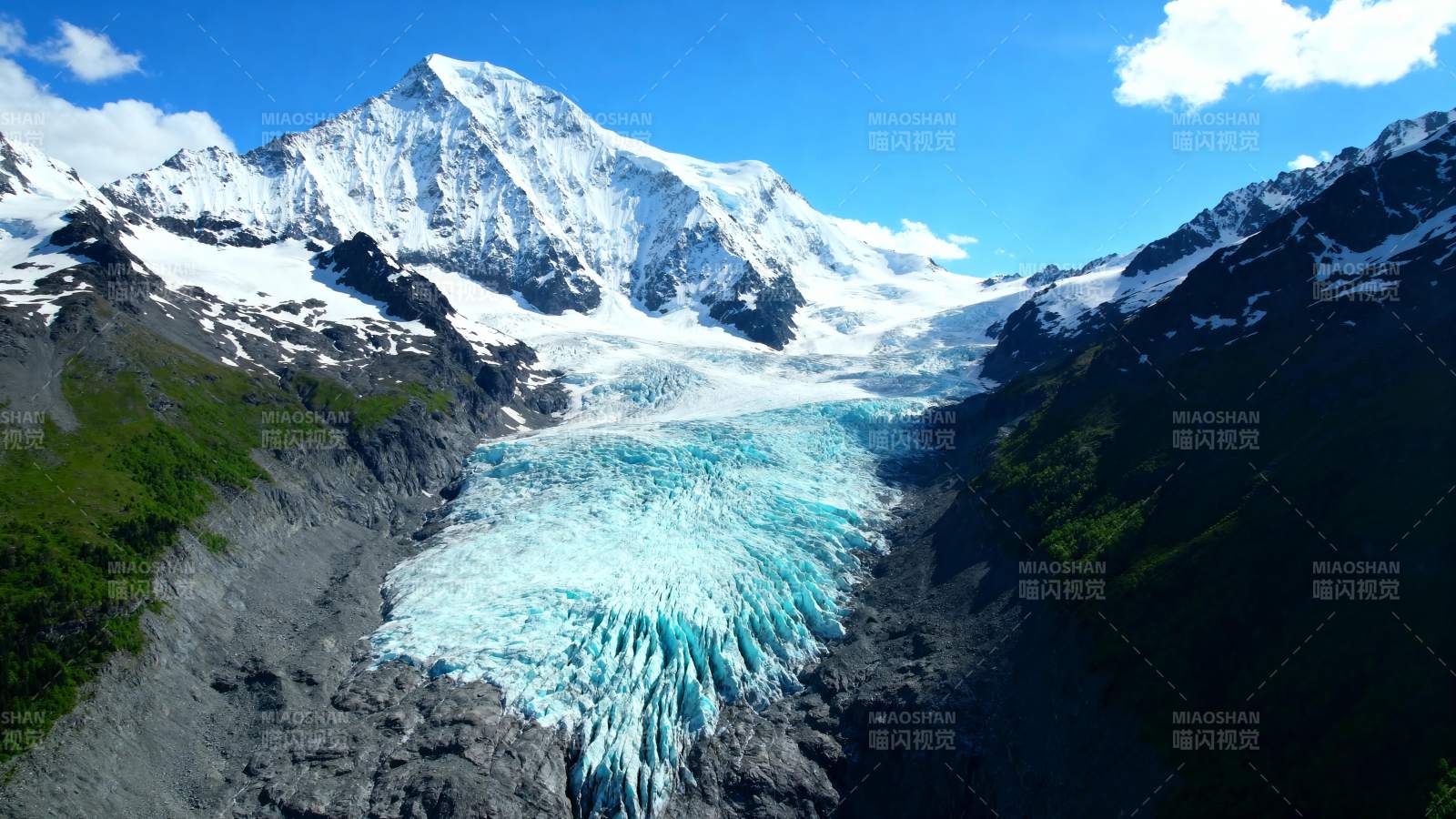 雪山冰川美景图片