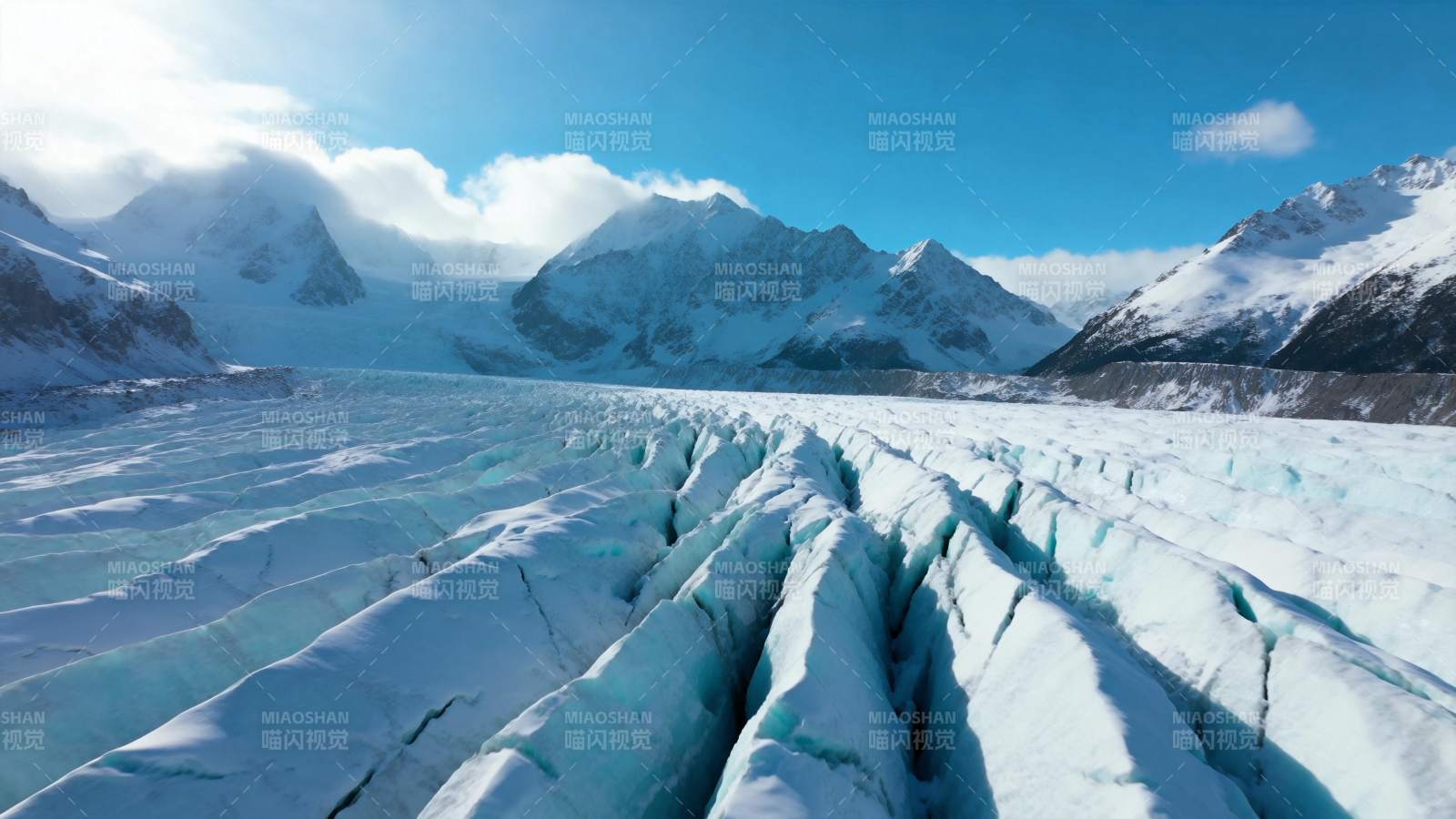 冰川裂谷 雪山壮丽图片