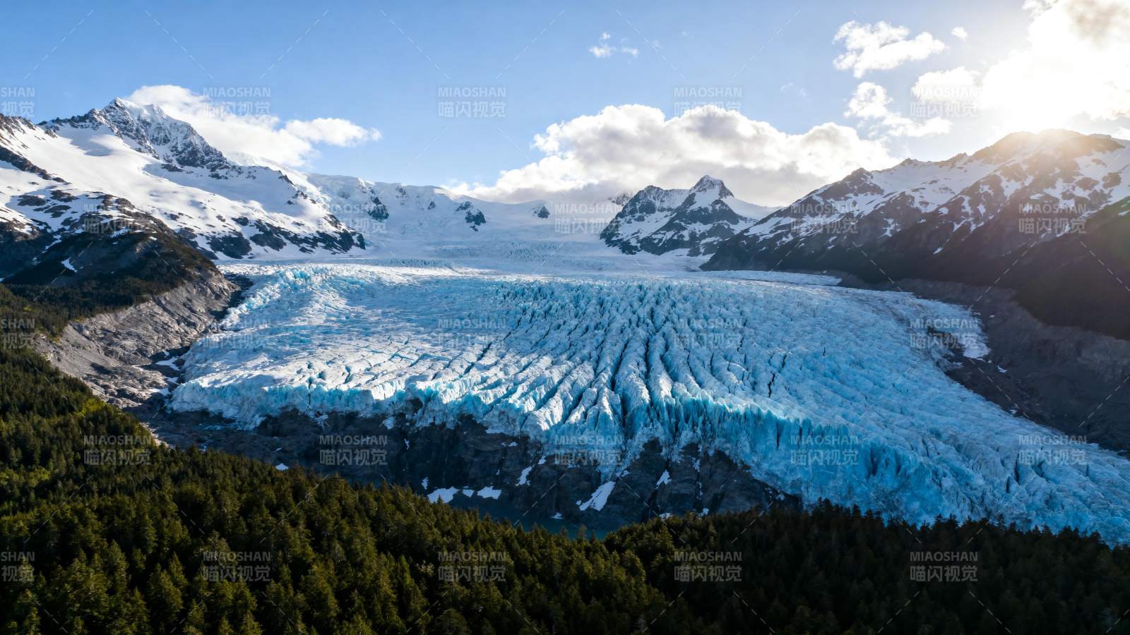 冰川雪山美景图片