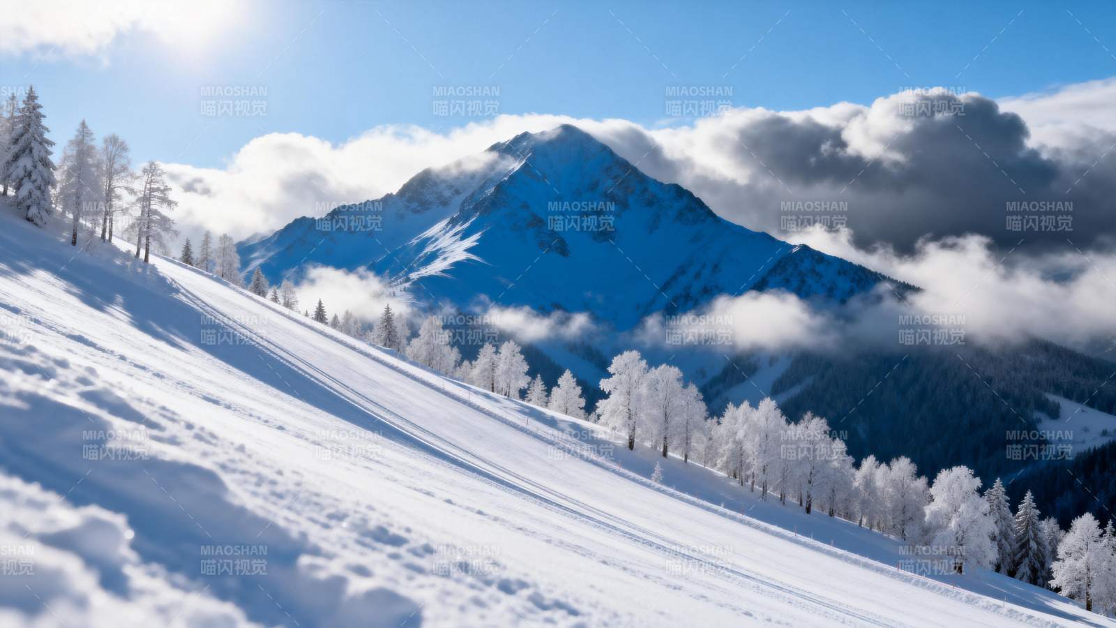 雪山雪景图片