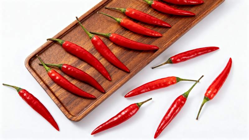 红辣椒摆盘图图片