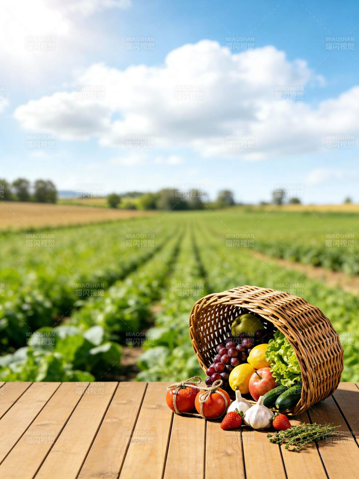 田园丰收景象图片