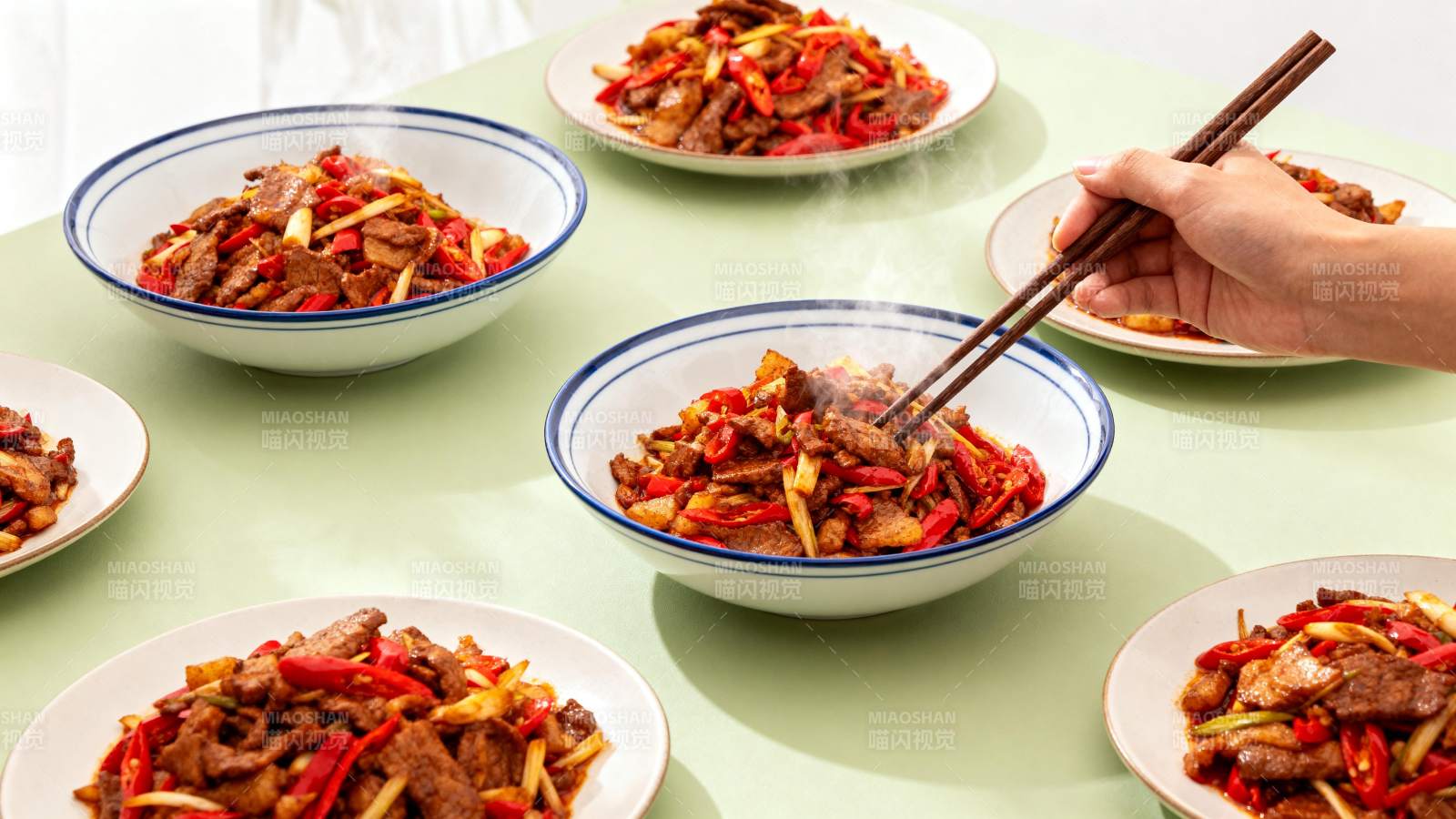 美味炒肉片图片