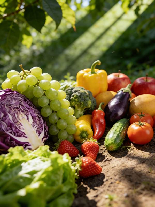 新鲜蔬果田园采撷图片