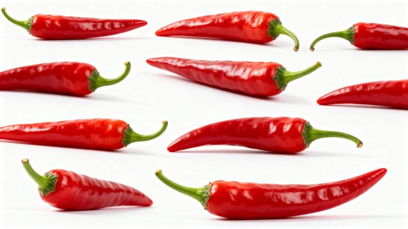 红辣椒排列图图片