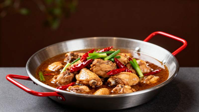 麻辣鸡块锅图片
