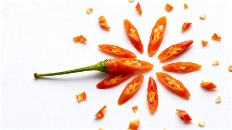 辣椒切片艺术图片