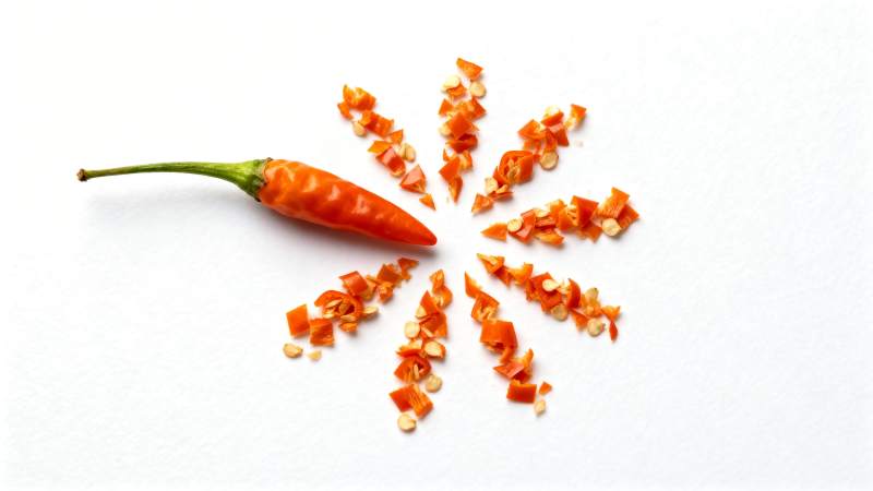 辣椒艺术拼图图片