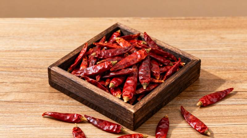 干辣椒特写图片