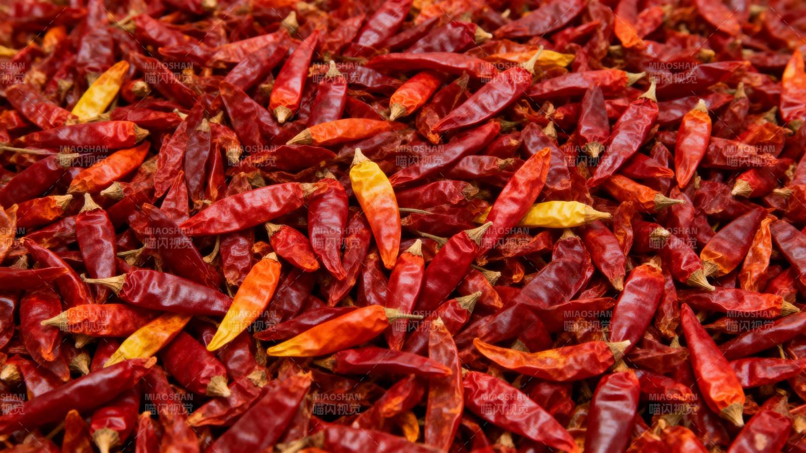 红辣椒堆满画面图片
