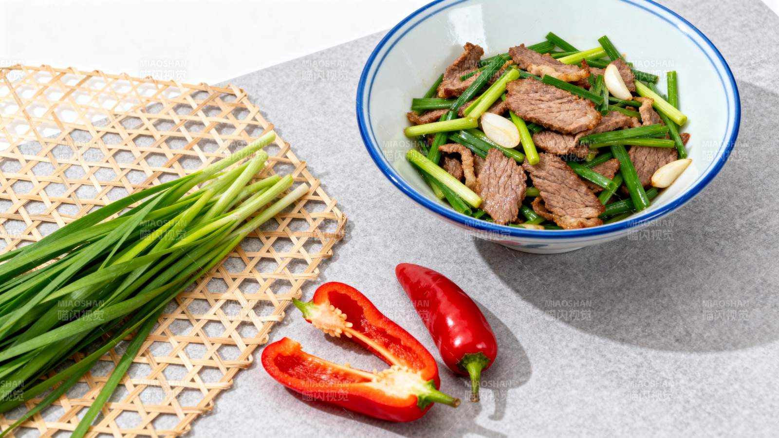 蒜苗炒牛肉图片