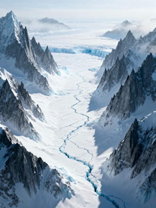 冰川峡谷奇景图片