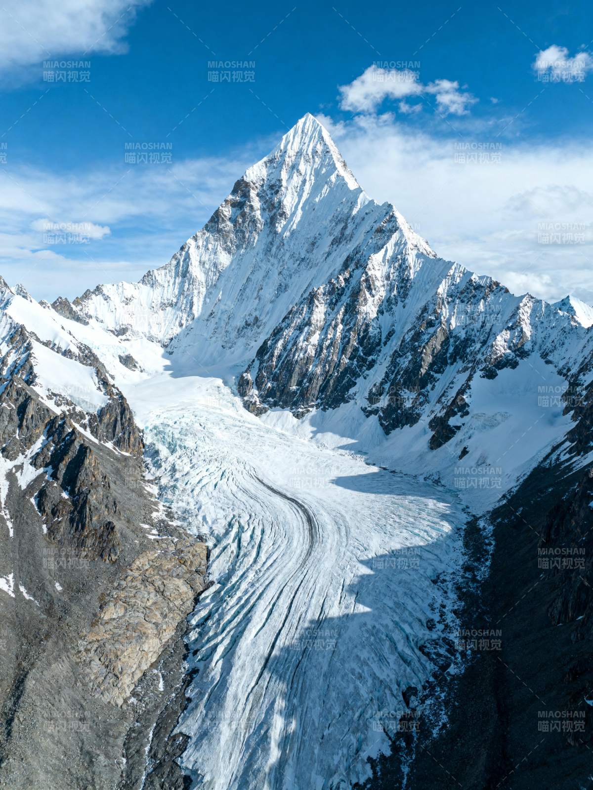 雪山冰川壮丽景观图片