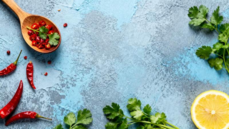 辣椒香菜柠檬料图片