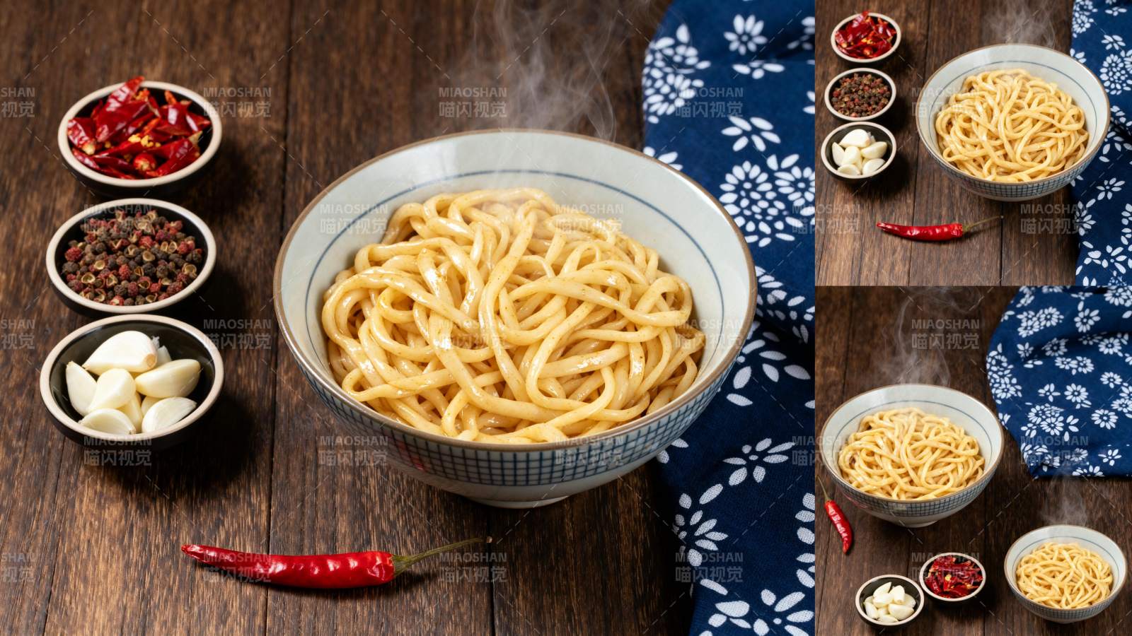 麻辣拌面食材准备图片