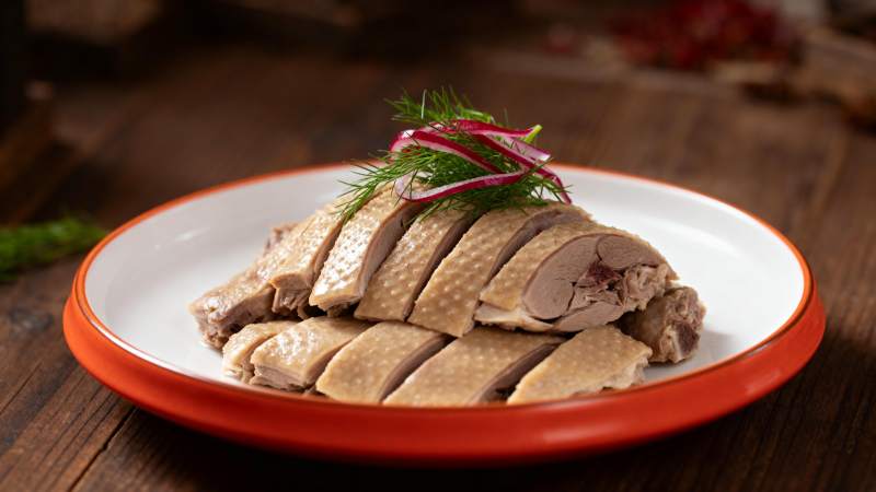 美味鸭肉拼盘图片