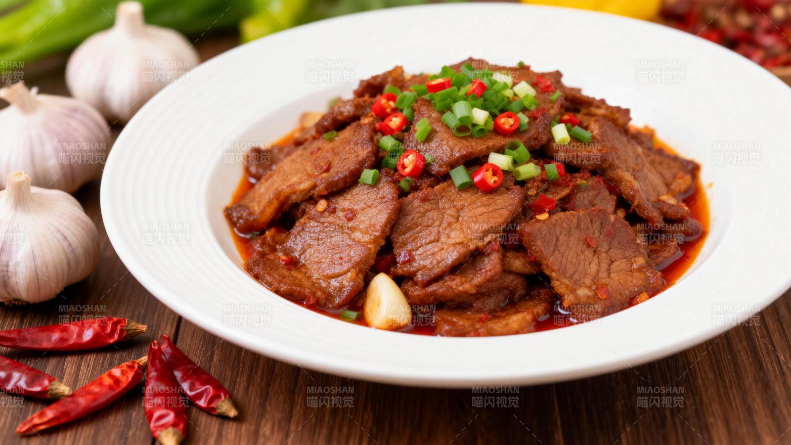 香辣牛肉片图片