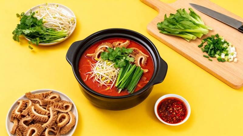 麻辣鱿鱼汤图片