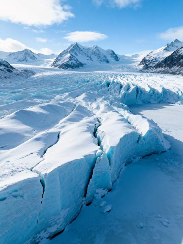冰川裂谷 雪山巍峨图片