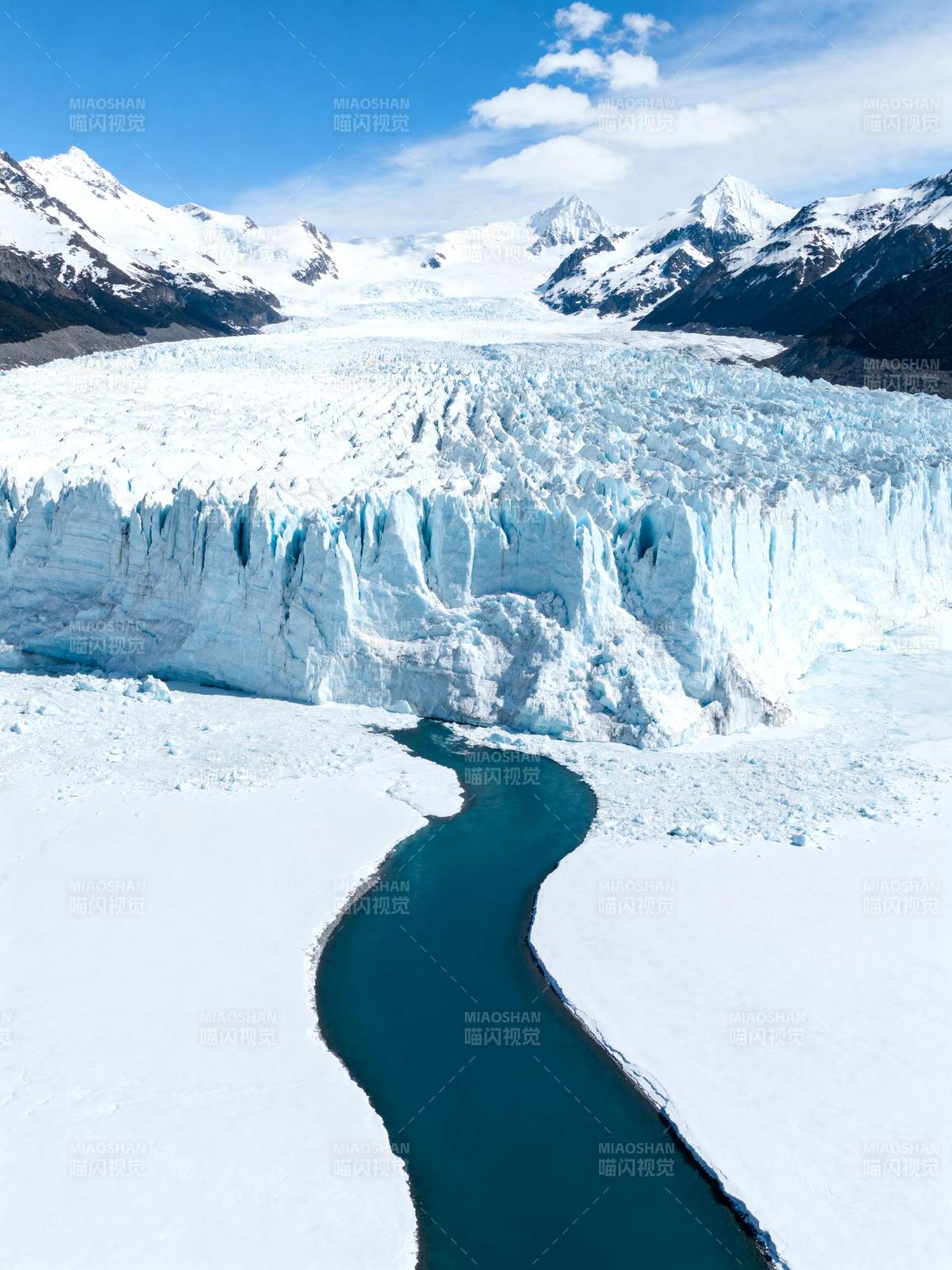 冰川蓝河图片