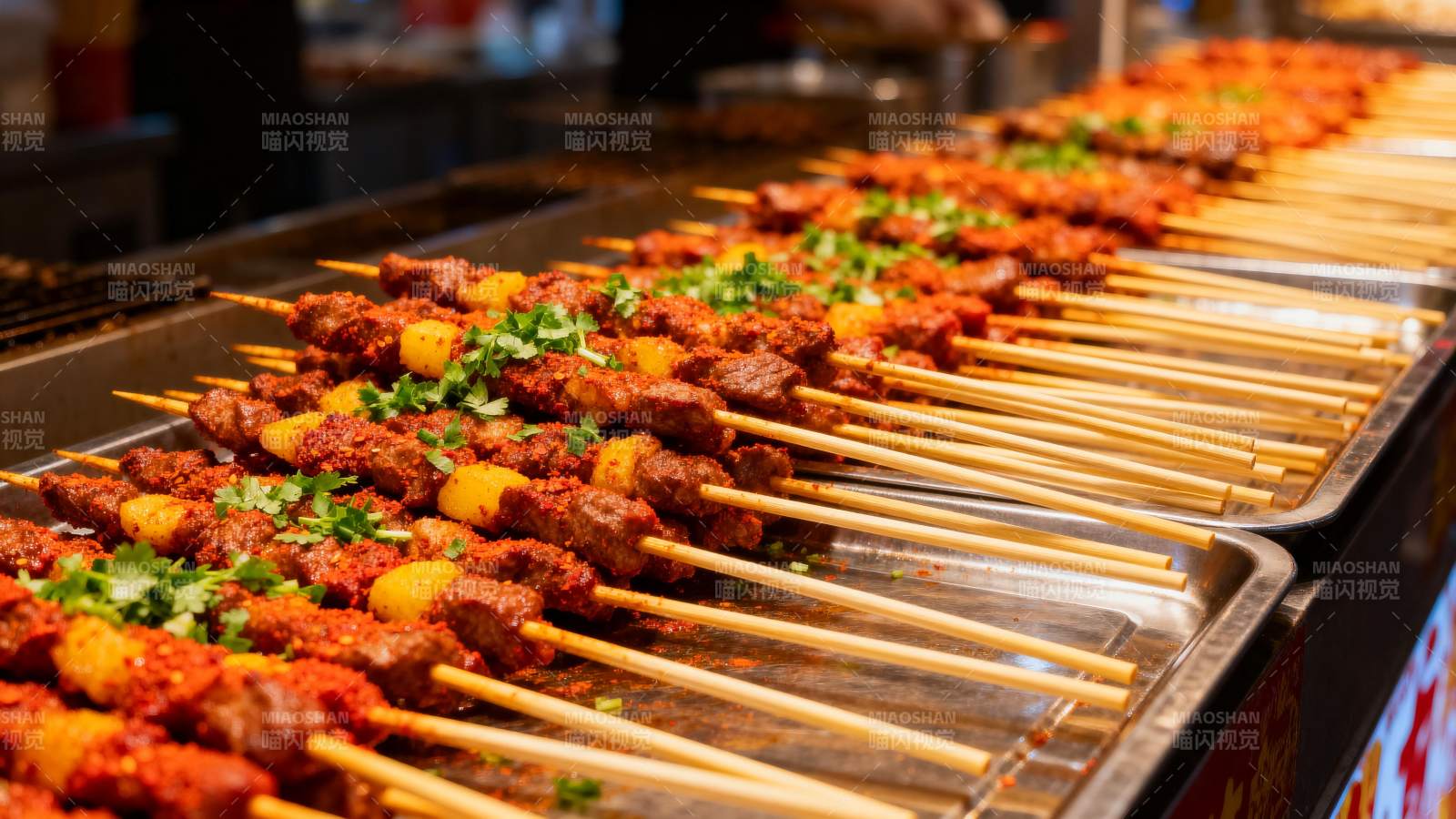 美味烤串盛宴图片