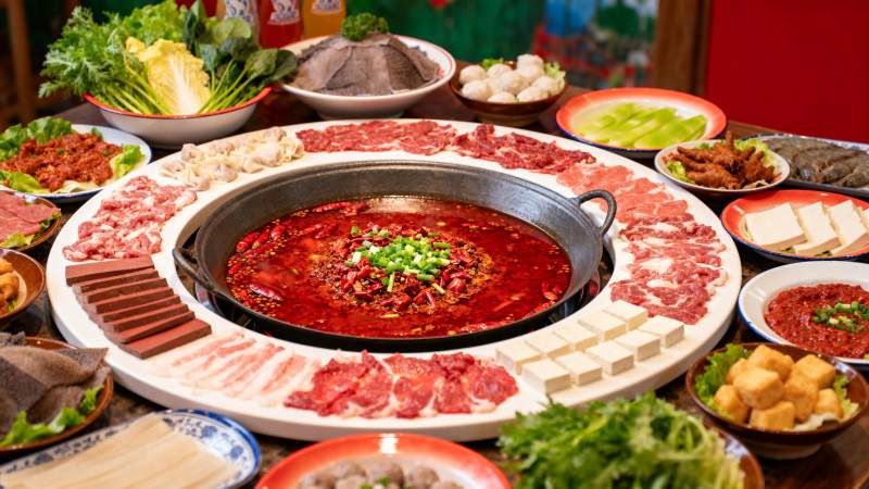 麻辣火锅盛宴图片