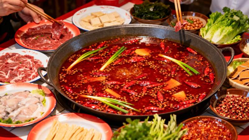 麻辣火锅盛宴图片