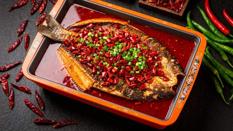 麻辣烤鱼图片
