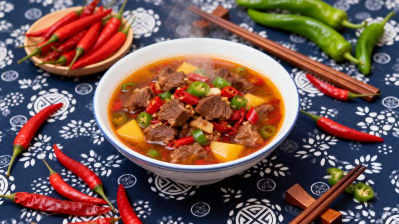 麻辣牛肉汤图片