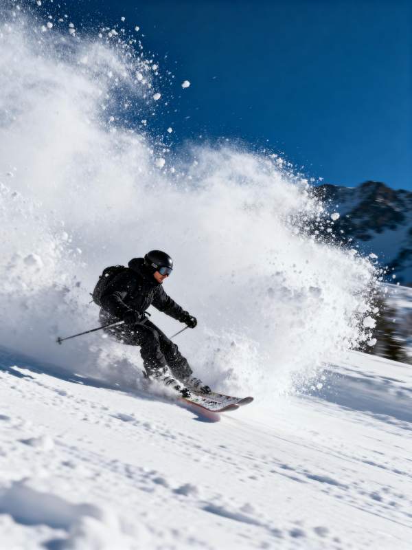 雪地疾驰 尽享滑雪快感图片