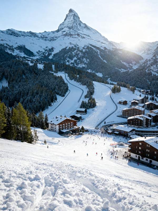 雪域峰影 滑雪胜地图片