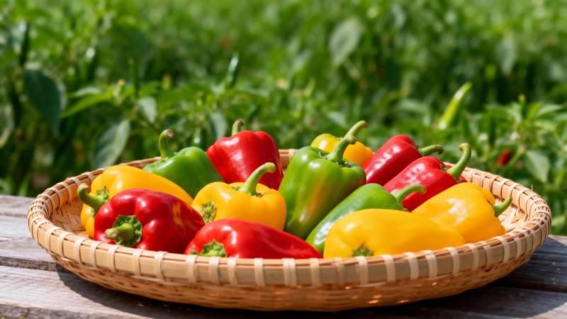 彩椒丰收图图片