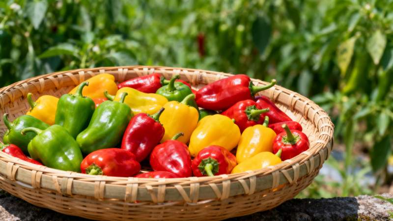 彩椒丰收图图片
