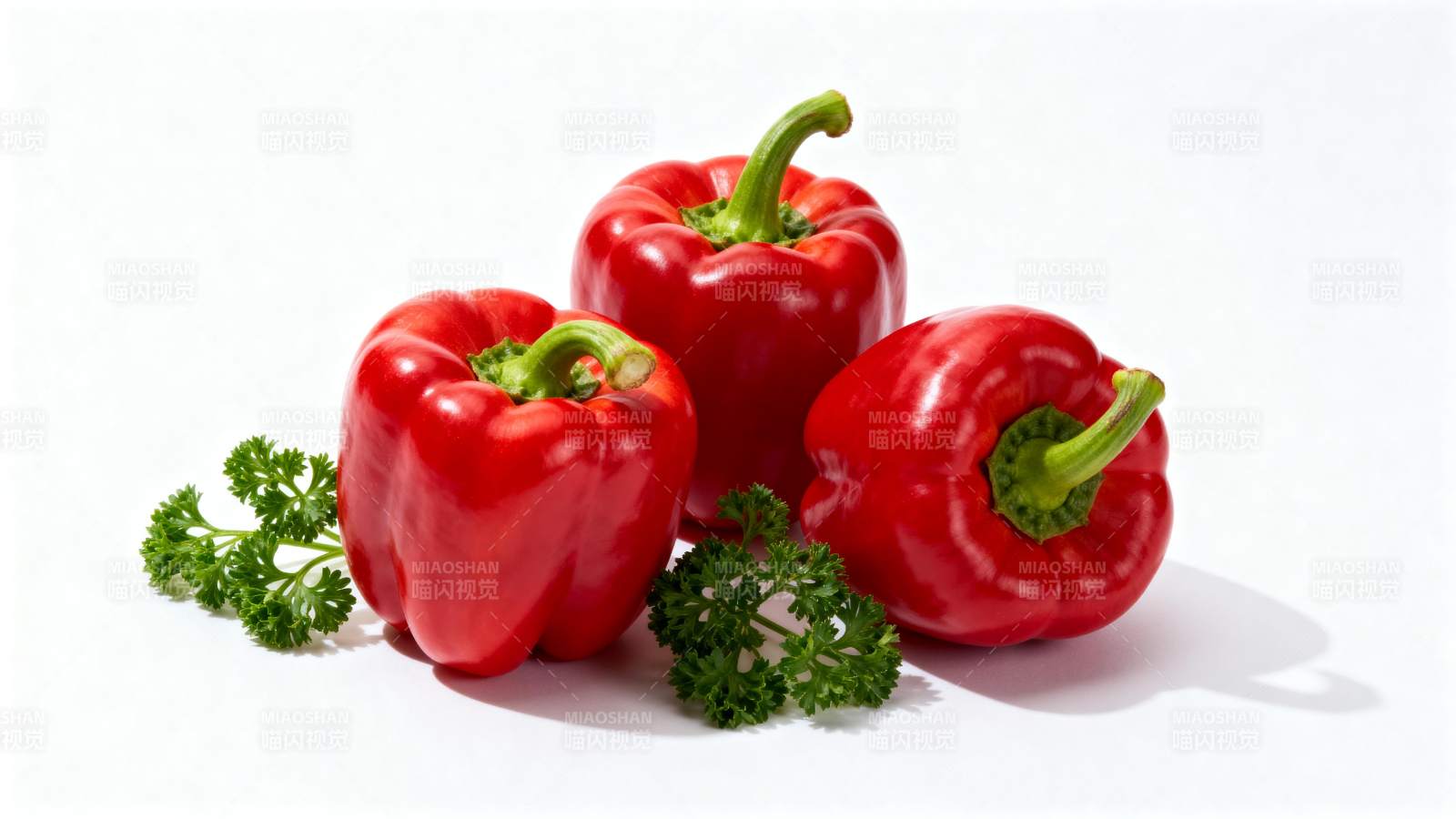 红椒与香菜图片