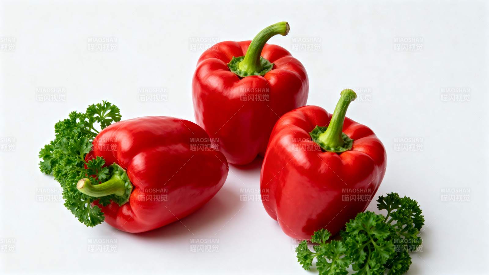 红椒与香菜图片