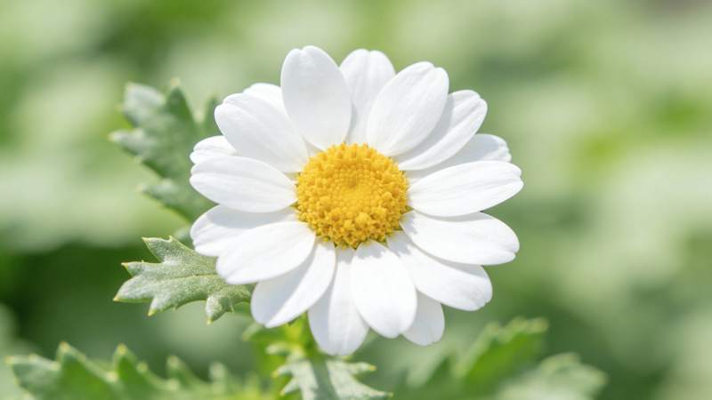 洁白雏菊绽放图片