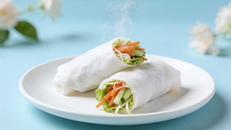 清爽春卷 美味可口图片