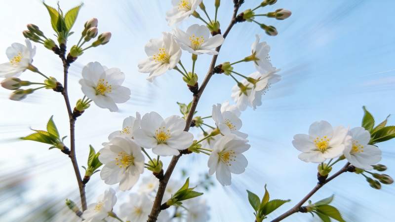 樱花绽放春日景图片