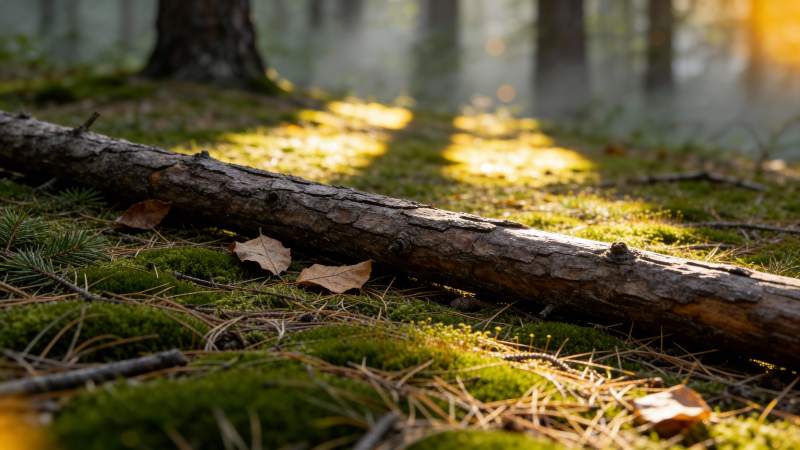 林间光影斑驳图片