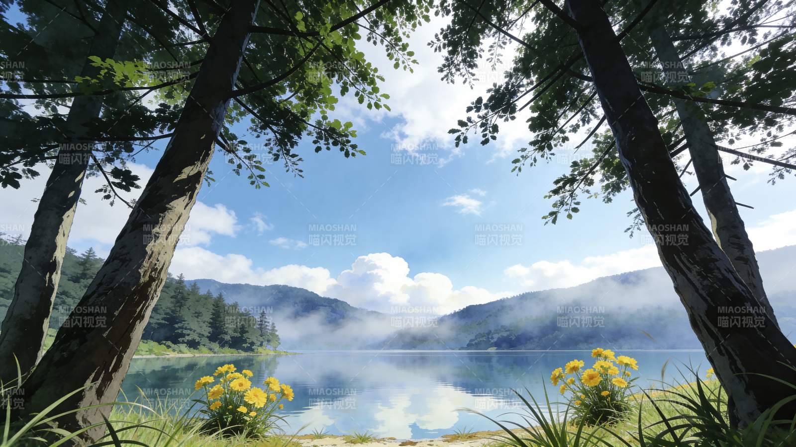 湖光山色 静谧如画图片