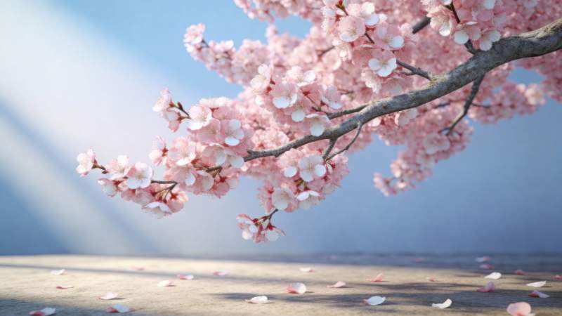 樱花绽放春意浓图片