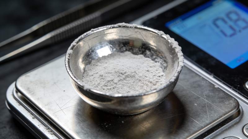 粉末称重特写图片