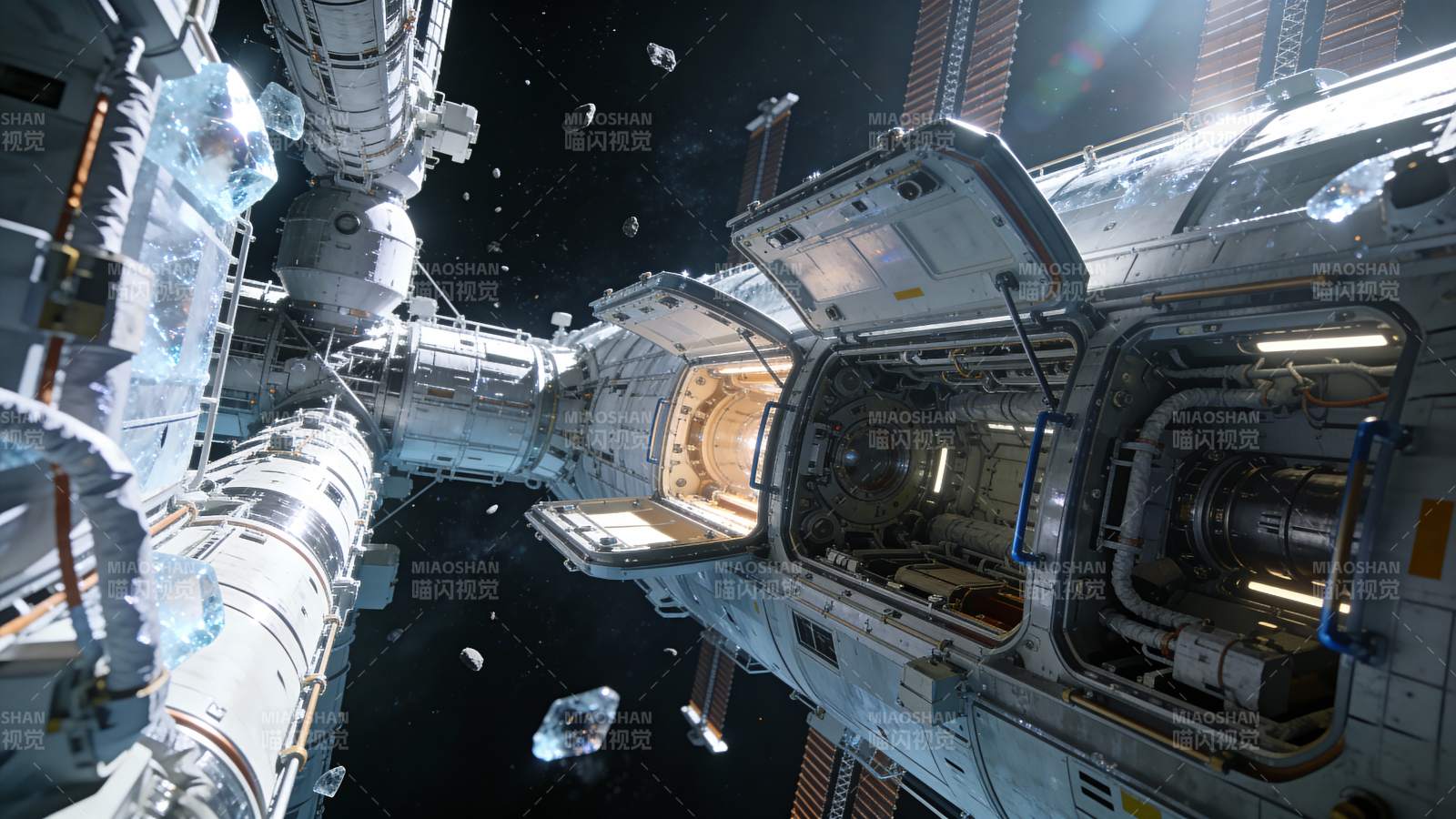 太空站外景图片
